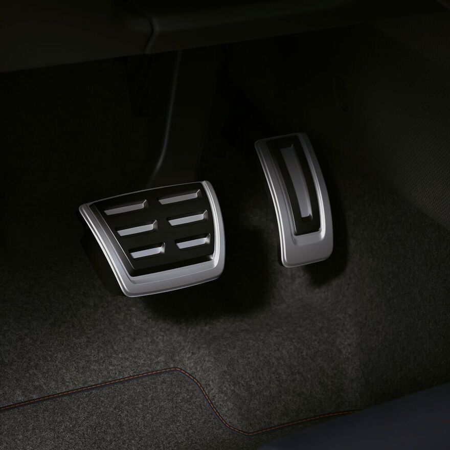 Pedais desportivos com proteção em alumínio